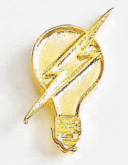 Light Bulb with Lightning Bolt