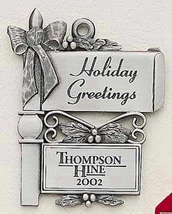 Mail Box Marken Design Cast Ornament
