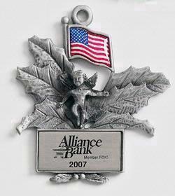 USA Holly Marken Design Cast Ornament