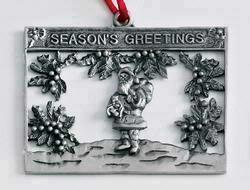 Santa Cut-out Marken Design Cast Ornament