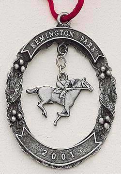 Oval Wreath - Modified with Cast Dangle Marken Design Cast Ornament