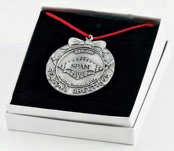 Season's Greetings Ornament w/ Cast Emblem