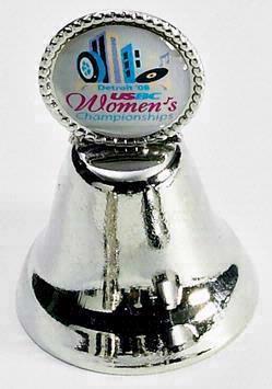 Mini Bell Souvenir Collectible w/ PhotoEmblem, 1-5/8
