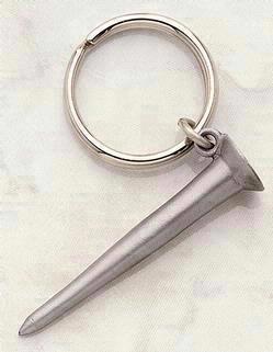 Golf Tee Key Tag w/ Split ring 2