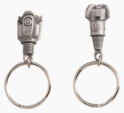 Custom Drill Bit Cast Key Tag