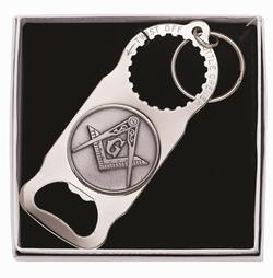 Twist Bottle Opener Key Tag w/ Cast Emblem