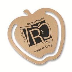 Apple Shape Silk Screened Bookmark Clip